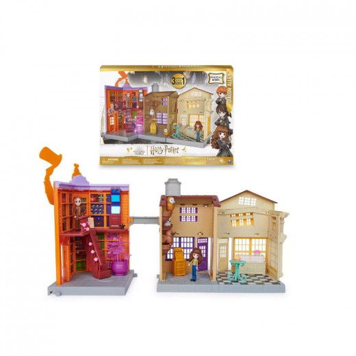Magic Wizarding World Harry Potter Magical Minis 3-in-1 Diagon Alley Playset