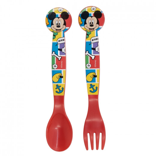 Stor Pp Cutlery Set In Polybag Mickey Mouse Better Together 2 Pieces