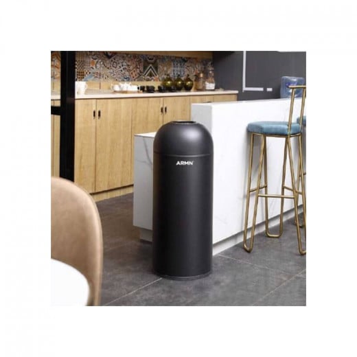 ARMN Tramontina Waste Bin With Top Openning, Black Color, 50L