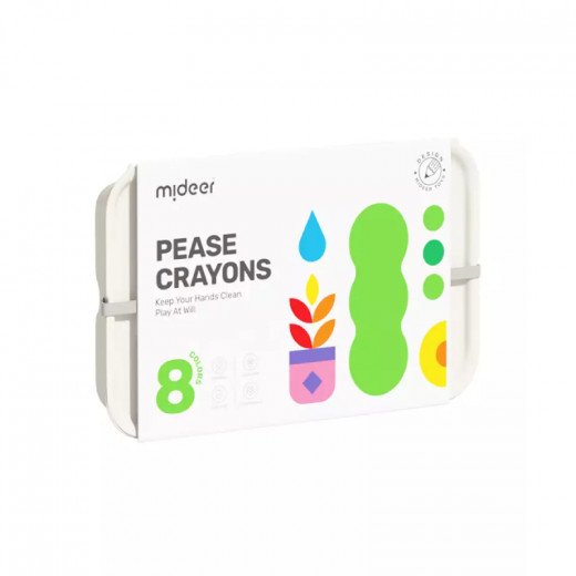 Mideer Peas Crayons - 8 Colors