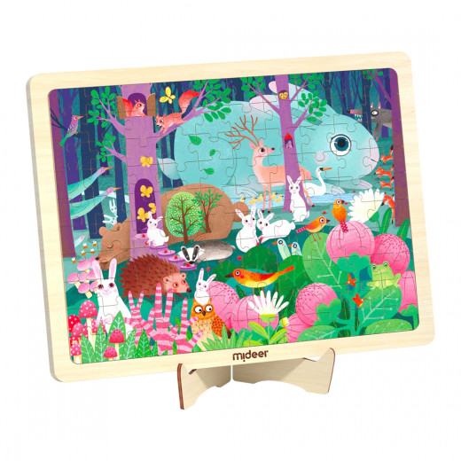 Mideer Wooden Puzzle Bunny's Time Travel 100 Pieces