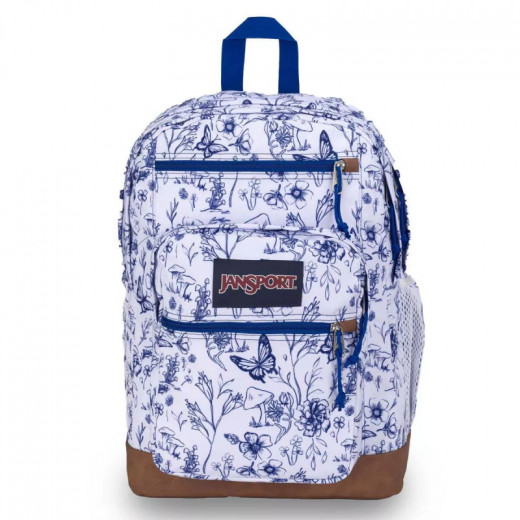 JanSport Backpack Big Student Neon Daisy, Blue Color