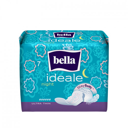 Bella Ideale Sanitary Pads Night Stay Softi, 7 Pieces