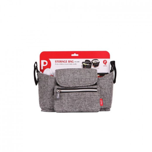 Qplay Diaper Bag, Gray Color