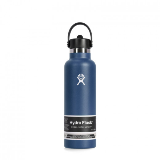 Hydro Flask 21 Oz Standard Flex Straw Cap, Indigo, 621 Ml