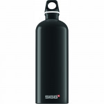 Sigg Traveller Black Stainless Steel Water Bottle, Black,1.0L
