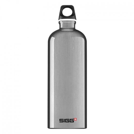 Sigg Traveller Stainless Steel Water Bottle, Silver,1.0L