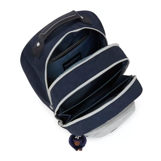 حقيبة ظهر لون رمادي مائل للأزرق حجم كبير من كيبلينج
