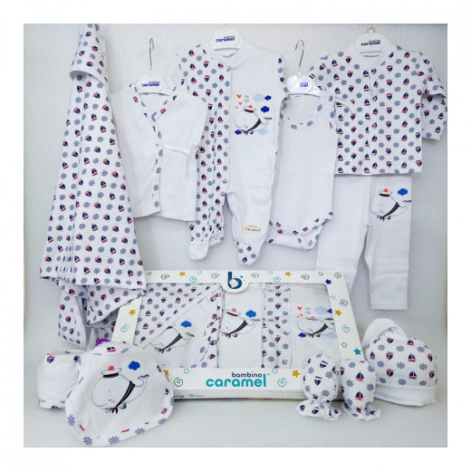 Bambino Carmel Baby clothing set, Fish Design