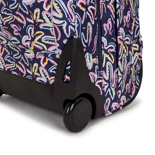Kipling Sari Kids' Large Wheeled Backpack Palm Fiesta Print