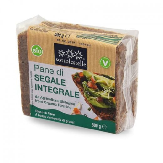 Sottolestelle  Org Whole meal Rye Bread 500g