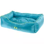 سرير للكلاب والقطط مع وسادة قابلة للإزالة، لون أزرق، حجم 60 سم من فير بلاست
