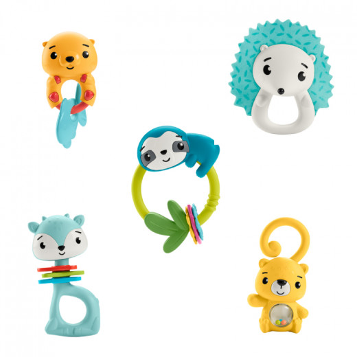 Fisher Price - Animal Activity Rings&Things Rattle assorted