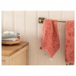 English Home Elite Cotton Velvet Jacquard Hand Towel, Rose, 30x40 Cm