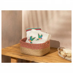 English Home Andora Knitted Basket, Pink, 20x10 Cm