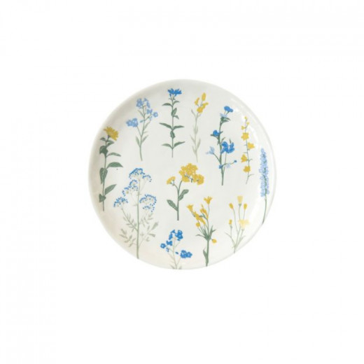 Easy Life Mille Fleurs  Side Plate - Yellow & Blue 21cm