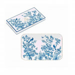 Easy Life Paradise Garden Side Platter in Box - White & Blue 20*13cm