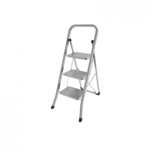 Colombo Stabil 3-Step Stool - Silver