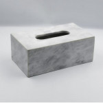 ARMN Carrera Square Marble Tissue Box - Green