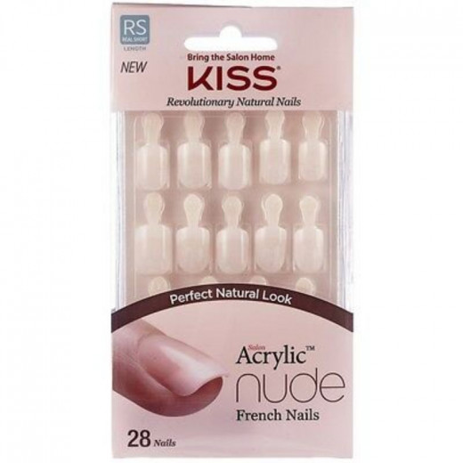 kiss Salon Acrylic Nude French Nails