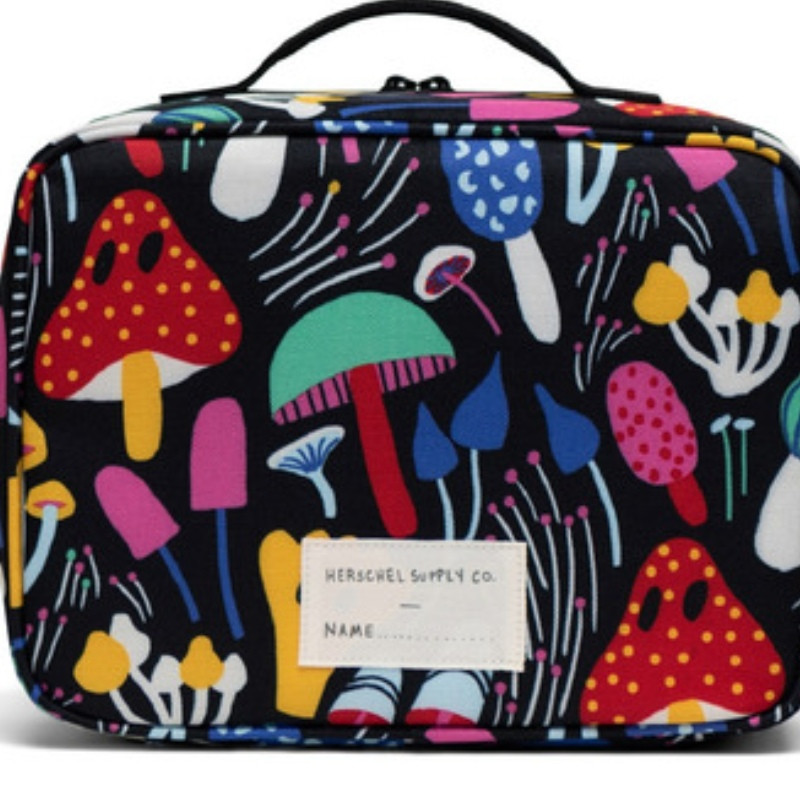 Herschel Supply Co. Pop Quiz Lunch Box - Mushrooms Black