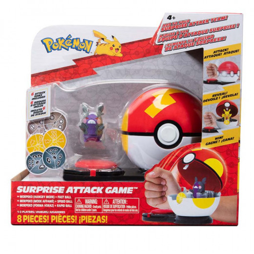 Pokemon  Game Surprise Attack Game Single-pack Morpeko (Hangry-mode) With Fast Ball