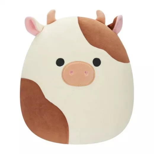 Squish mallow Ronnie - Brown And White Cow  12 Inch