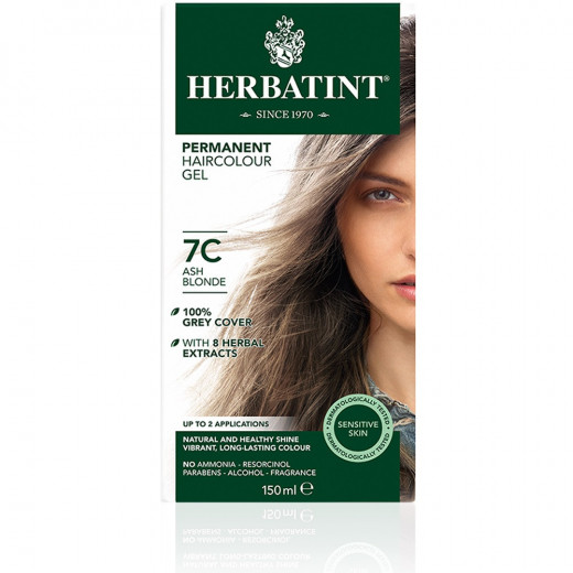 Herbatint Permanent Hair Dye 7C Ash Blonde   150ml