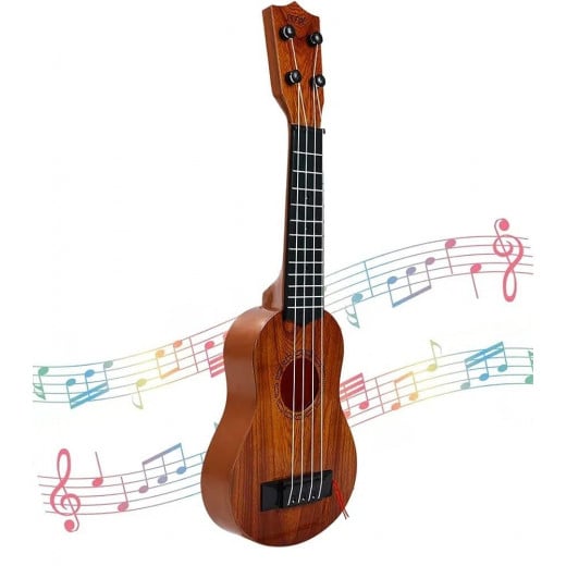 Guitar 4 String Educational Lifelike Portable Musical  For Kids