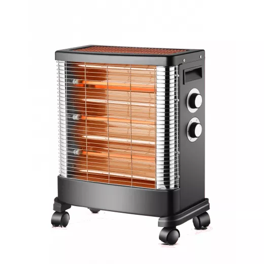 Elecrtomatic Quartz Heater 2400W and 3 Heat Settings With Tip-over Switch