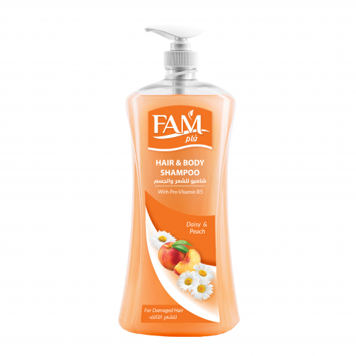 Fam shampoo for damaged hair, honey, 1475 ml with pump