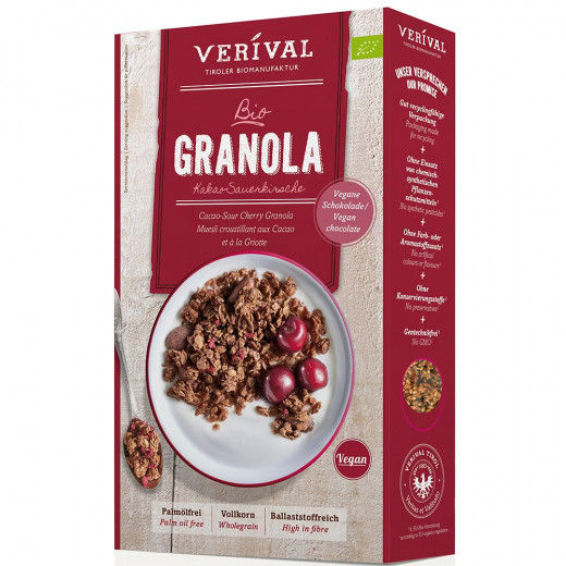 Vrv org crunchy muesli with cacao&sour cherrie325g