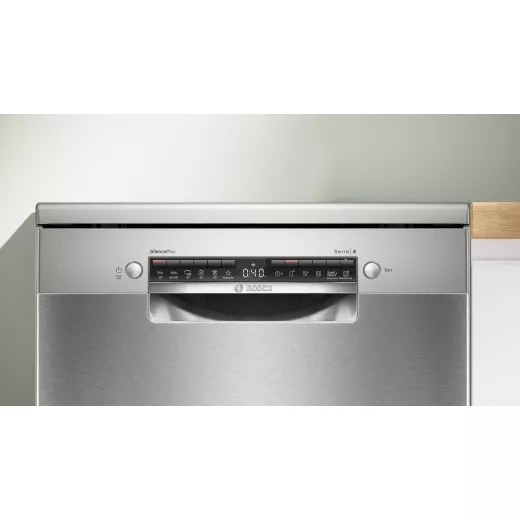 Bosch Freestanding dishwasher 60cm Silver Inox Serie 4