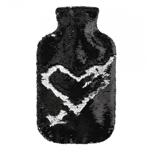 Fashy heat bottle with black sequin cover 2.0 L
