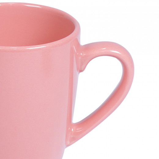 Decopor Stoneware Pink Color Mug 360 milliliter