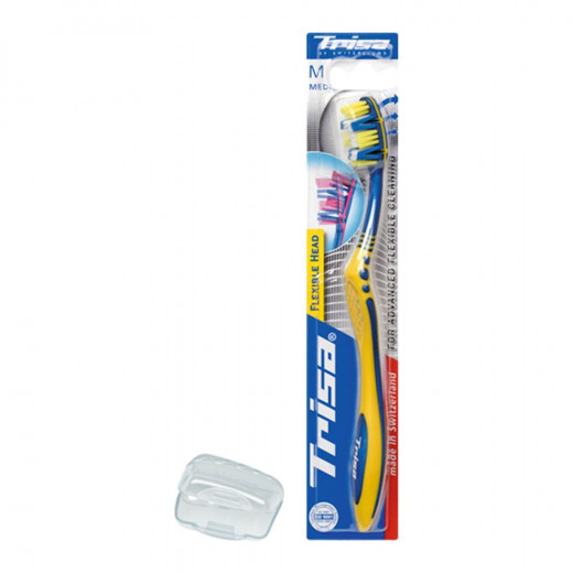Trisa Medium flexible head toothbrush with protection