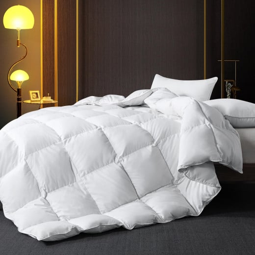 Nova Home Luxury Goose Down Comforter, 100% Cotton Cover, 240*220
