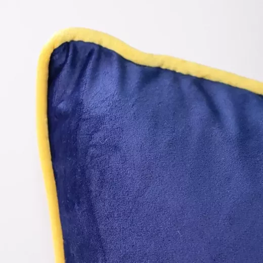 Nova Home Velvet Cushion Cover, Dark Blue Color, 47x47 Cm