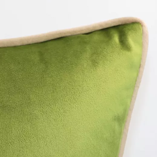 Nova Home Velvet Cushion Cover, Green, 47x47 Cm