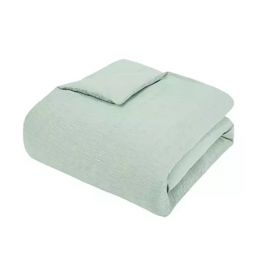 Nova Home Crinkled Comforter Single /Twin Single, Green Color ,3 Pieces