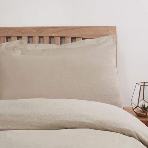 Nova Home Crinkled Comforter Single /Twin Single, Sand Color ,3 Pieces