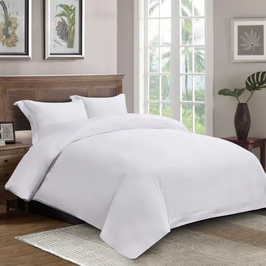 Nova Home Crinkled Comforter Single /Twin Single, White Color ,3 Pieces
