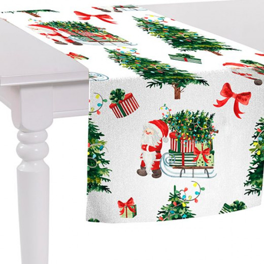 غطاء وسادة بتصميم كريسماس, باللون الابيض, 140*40 من نوفا هوم