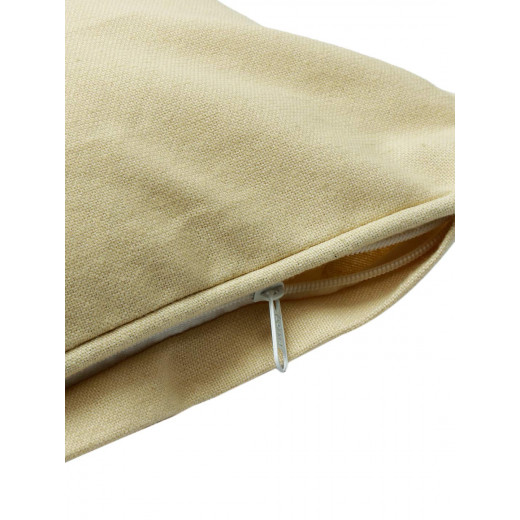 Nova Home Plain Colors Cushion Cover, Beige Color, 45x45 cm,