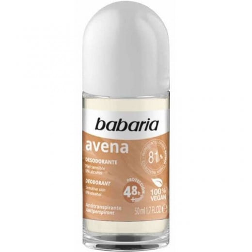 Babaria Deodorant Roll On Oats 50ml