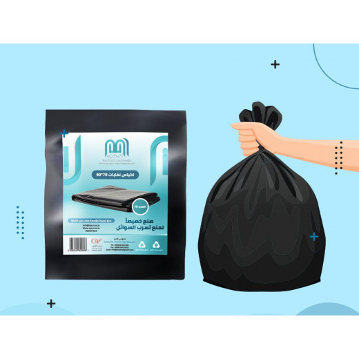 Mj waste bags, roll with ties, 72*85 – 10 bags