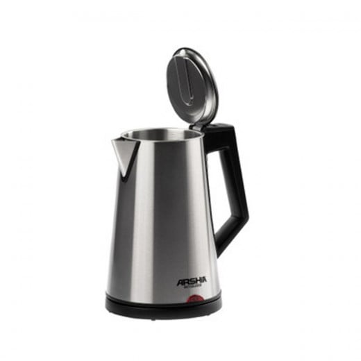 Arshia Electric Kettle, 1.7 L, 2150 W,stainless steel, silver, antiscaling