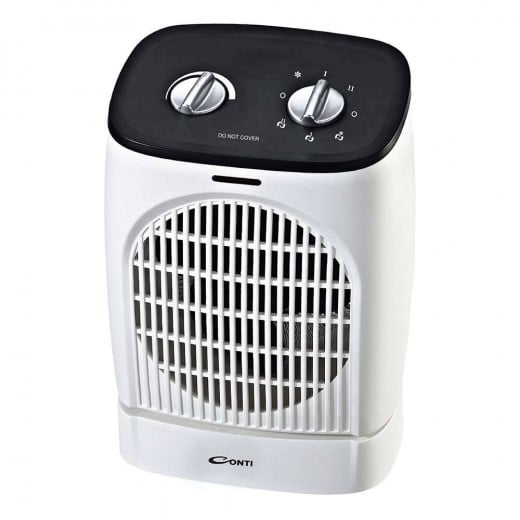 Conti Fan Electric Heater - White Color