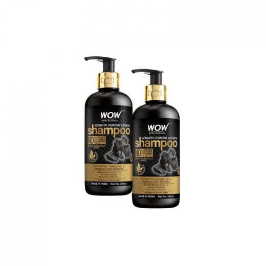 Wow Skin Science Keratin Shampoo, 300ml, 2 Packs