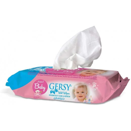 Gersy Baby Wet Wipes, 80 Wipes, 6 Packs